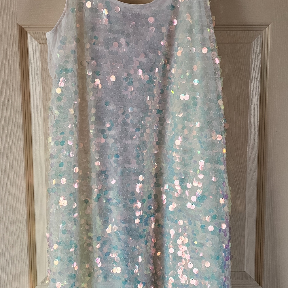 Torrid Cream Sequin Dress